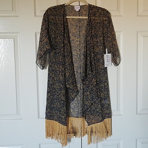 Lularoe Monroe Cardigan swim cover - Picture 1 of 5